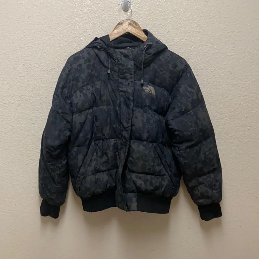 The North Face 550 Puffer Jacket Digital Camo Print Medium